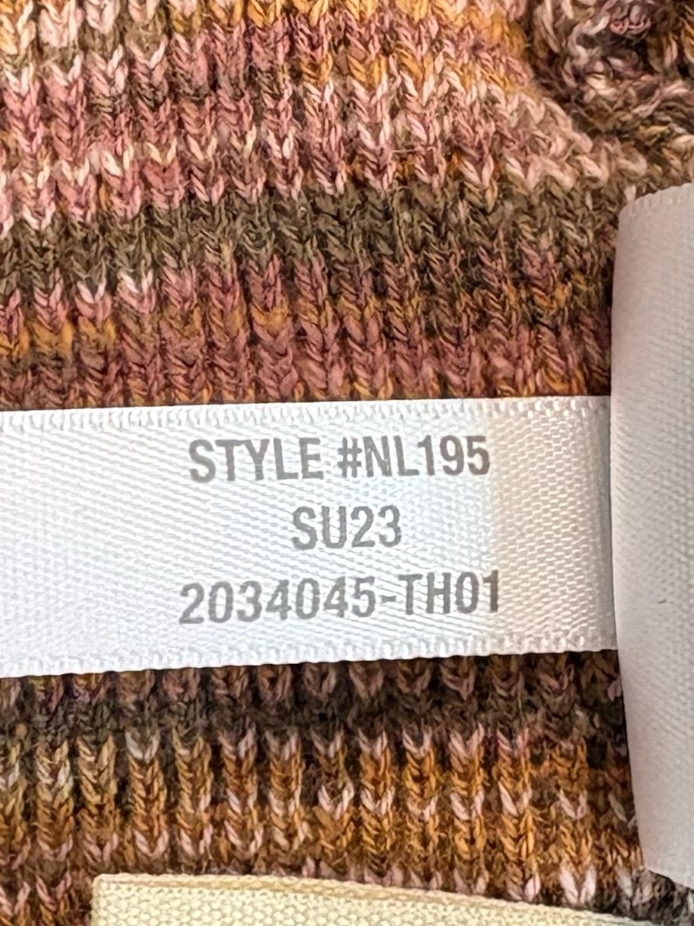 MADEWELL Space Dyed Tie Back Crop Sweater Tank Small Linen Blend Knit Top - Picture 7 of 8